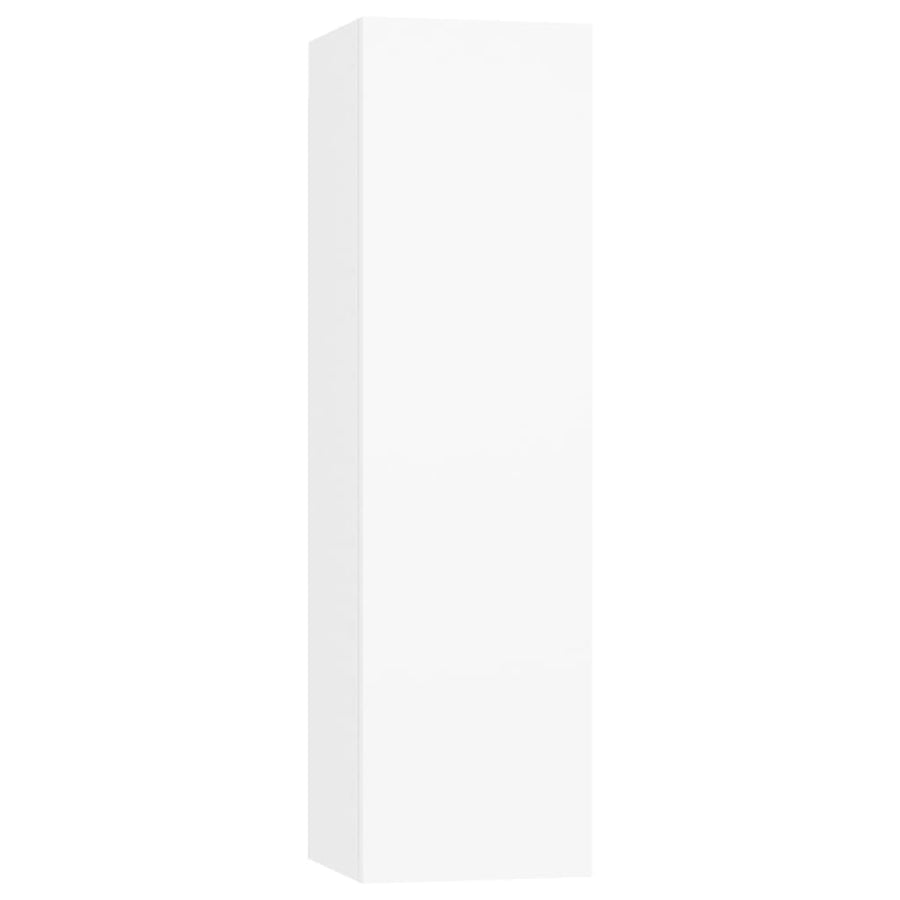 4-Delige Tv-Meubelset Bewerkt Hout 110 cm