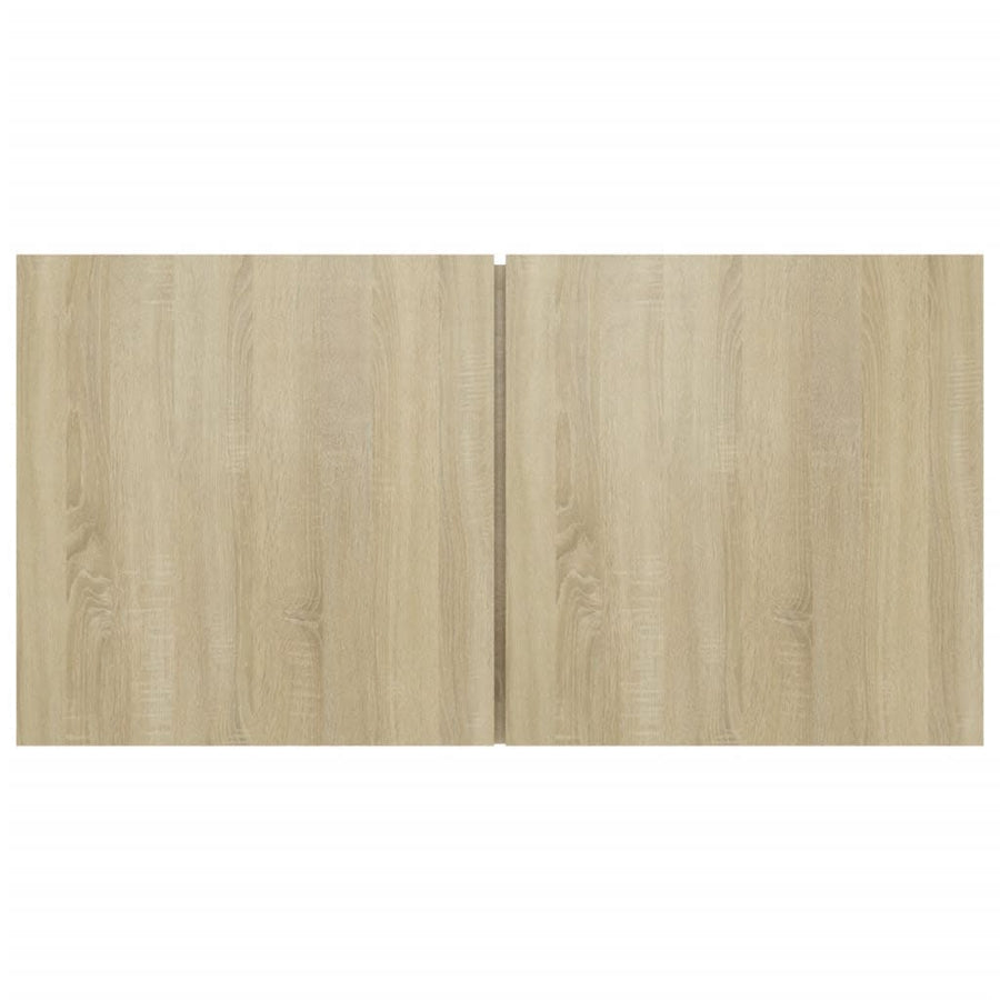 4-Delige Tv-Meubelset Bewerkt Hout Kleurig 110 cm Sonoma eiken