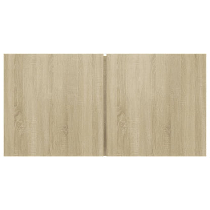 4-Delige Tv-Meubelset Bewerkt Hout Kleurig 90 cm Sonoma eiken