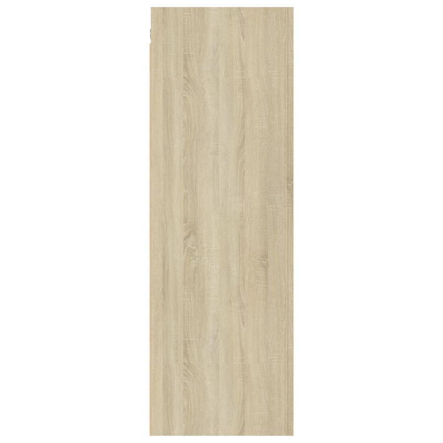 4-Delige Tv-Meubelset Bewerkt Hout Kleurig 90 cm Sonoma eiken