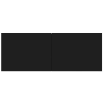 -Delige Tv-Meubelset Bewerkt Hout 80 x 30 x 30 cm Zwart