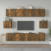 6-Piece TV Cabinet Set Engineered Wood Sonoma Oak 80 cm
