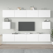 -Delige Tv-Meubelset Bewerkt Hout 100 x 30 x 30 cm Wit
