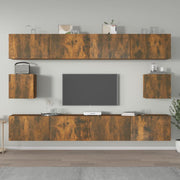 6-Piece TV Cabinet Set Engineered Wood Sonoma Oak 100 cm