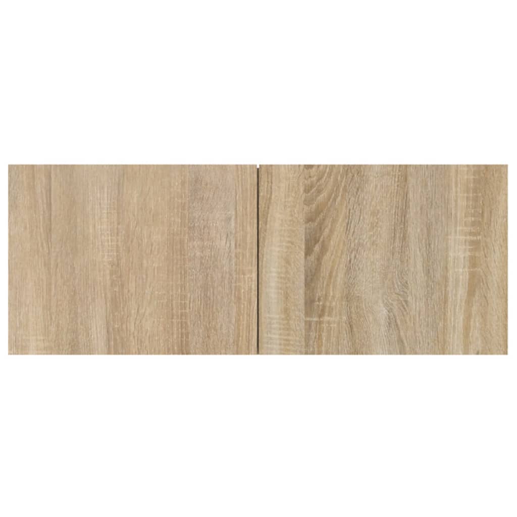 -Delige Tv-Meubelset Bewerkt Hout Kleurig 80 x 30 x 30 cm Sonoma eiken