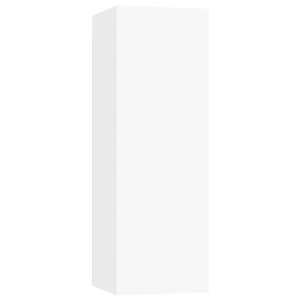 -Delige Tv-Meubelset Bewerkt Hout 80 x 30 x 30 cm Wit