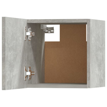 -Delige Tv-Meubelset Bewerkt Hout 80 x 30 x 30 cm Betongrijs