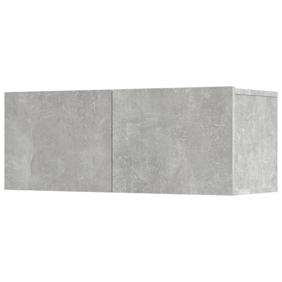 -Delige Tv-Meubelset Bewerkt Hout 80 x 30 x 30 cm Betongrijs
