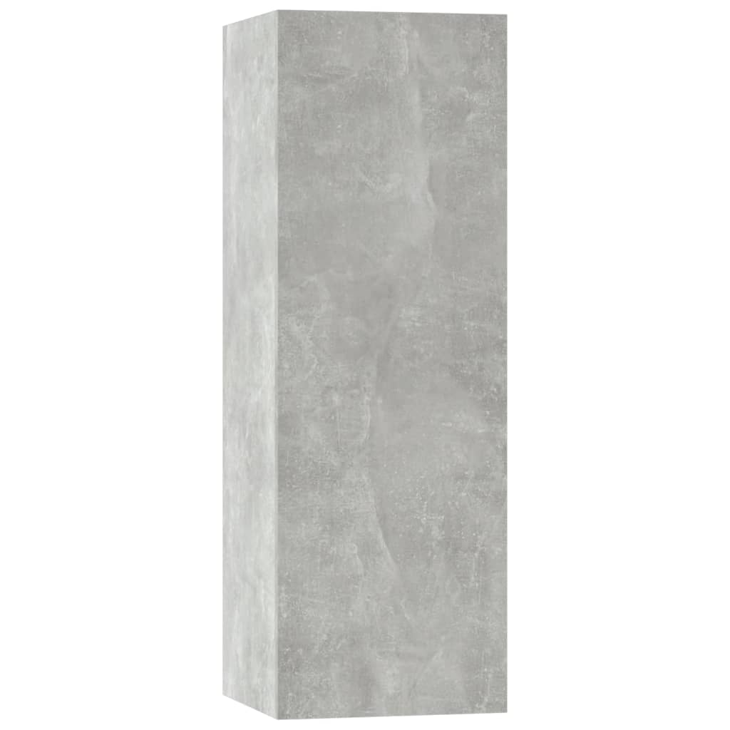 -Delige Tv-Meubelset Bewerkt Hout 80 x 30 x 30 cm Betongrijs