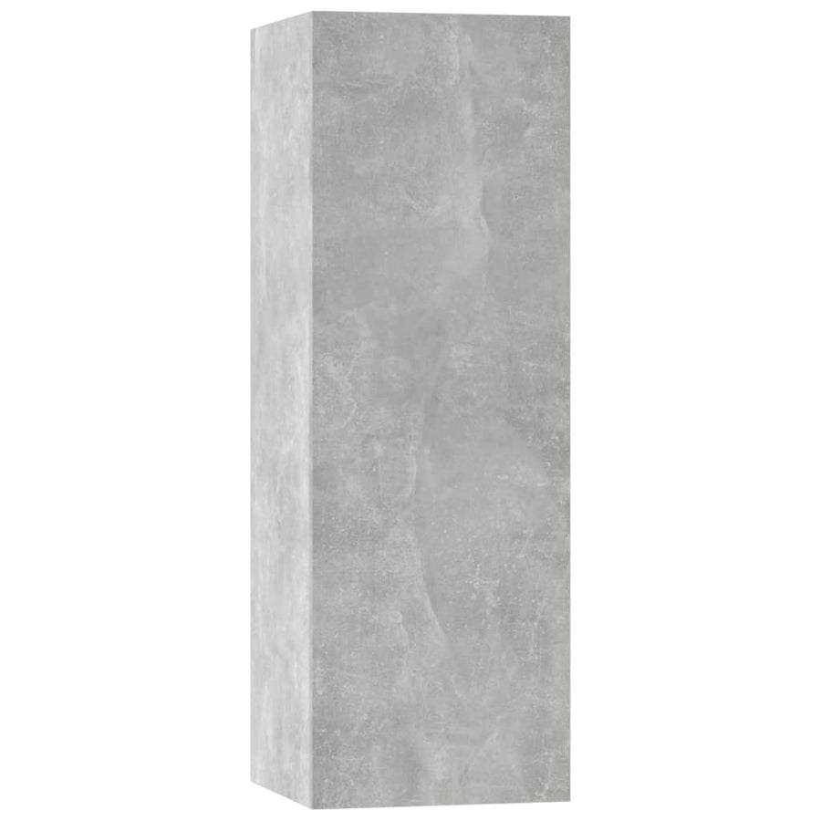 -Delige Tv-Meubelset Bewerkt Hout 80 x 30 x 30 cm Betongrijs