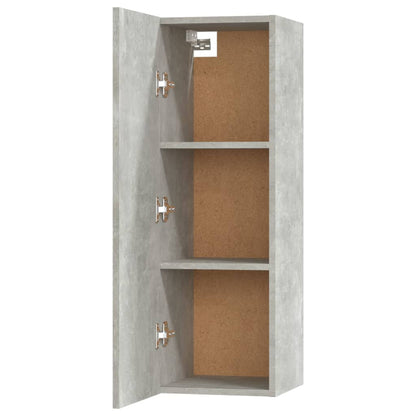 -Delige Tv-Meubelset Bewerkt Hout 80 x 30 x 30 cm Betongrijs