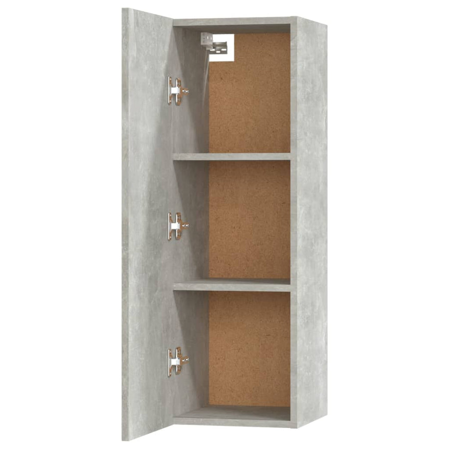 -Delige Tv-Meubelset Bewerkt Hout 80 x 30 x 30 cm Betongrijs