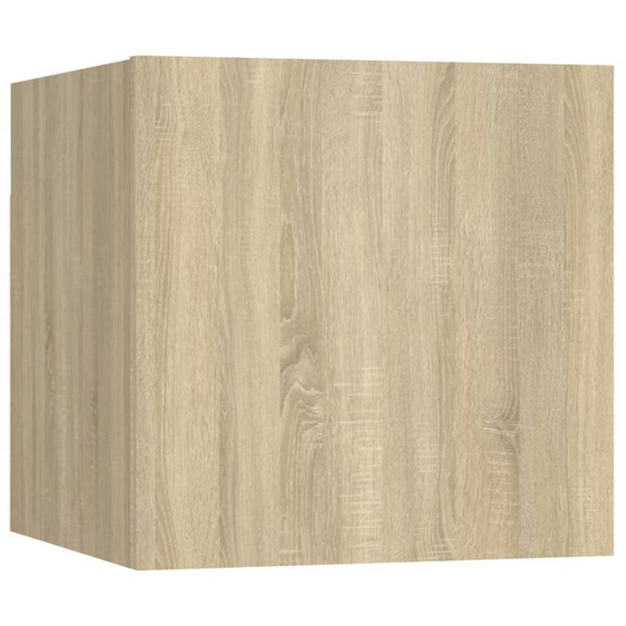 5-Delige Tv-Meubelset Bewerkt Hout Sonoma Eikenkleurig