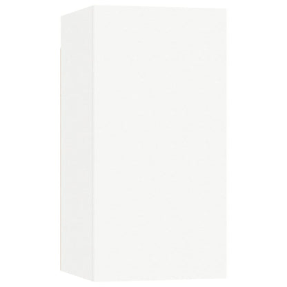 6-Delige Tv-Meubelset Bewerkt Hout 80 cm Wit