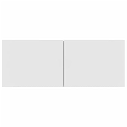 -Delige Tv-Meubelset Bewerkt Hout 100 x 30 x 30 cm Wit