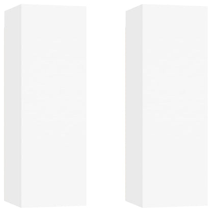 -Delige Tv-Meubelset Bewerkt Hout 100 x 30 x 30 cm Wit