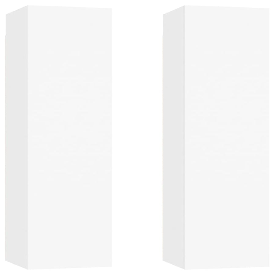 -Delige Tv-Meubelset Bewerkt Hout 100 x 30 x 30 cm Wit