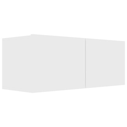 -Delige Tv-Meubelset Bewerkt Hout 80 x 30 x 30 cm Wit