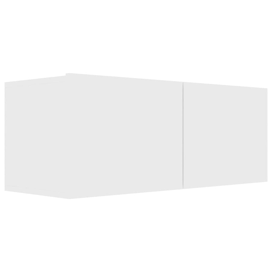 -Delige Tv-Meubelset Bewerkt Hout 80 x 30 x 30 cm Wit
