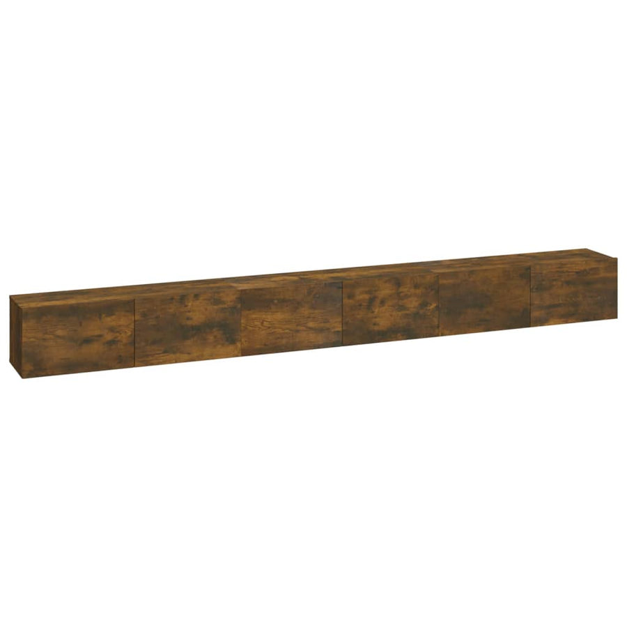 3-Delige Tv-Meubelset Bewerkt Hout Kleurig 100 cm