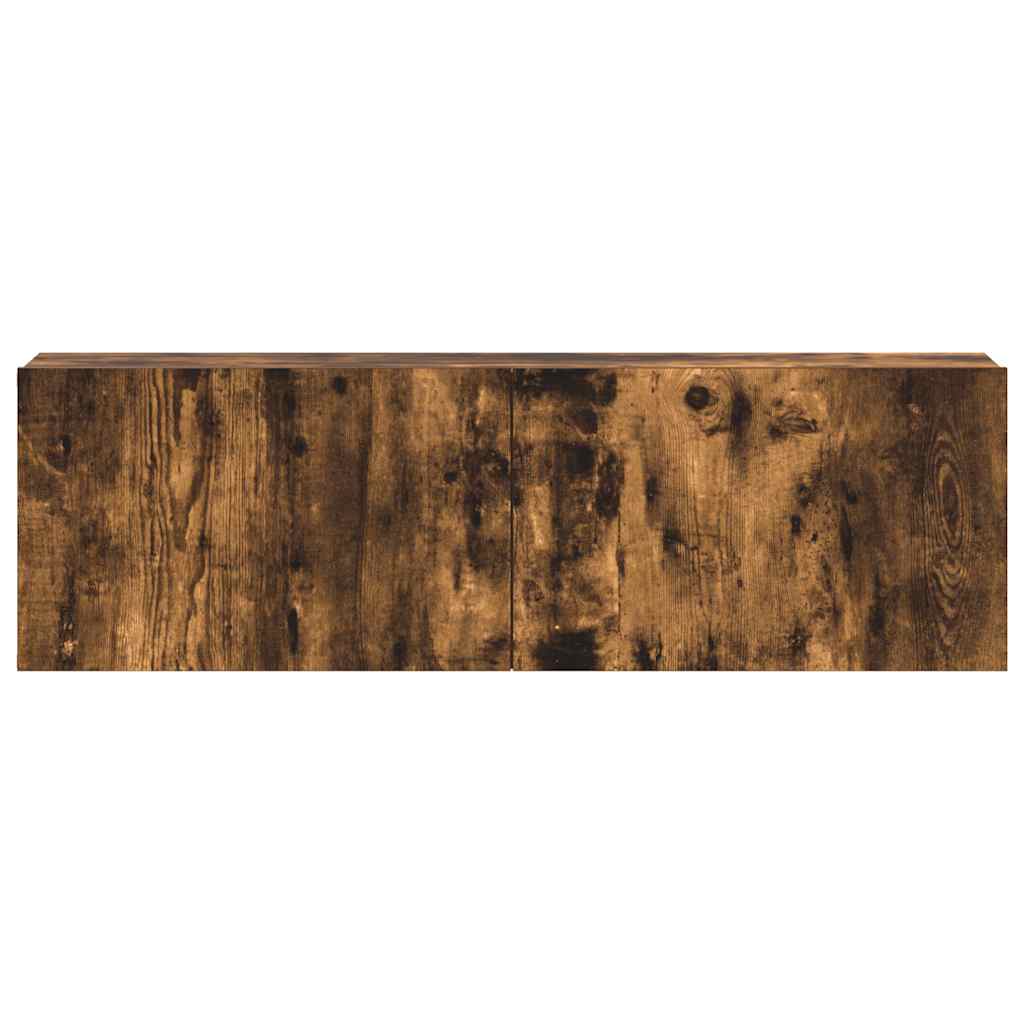 3-Delige Tv-Meubelset Bewerkt Hout Kleurig 100 cm