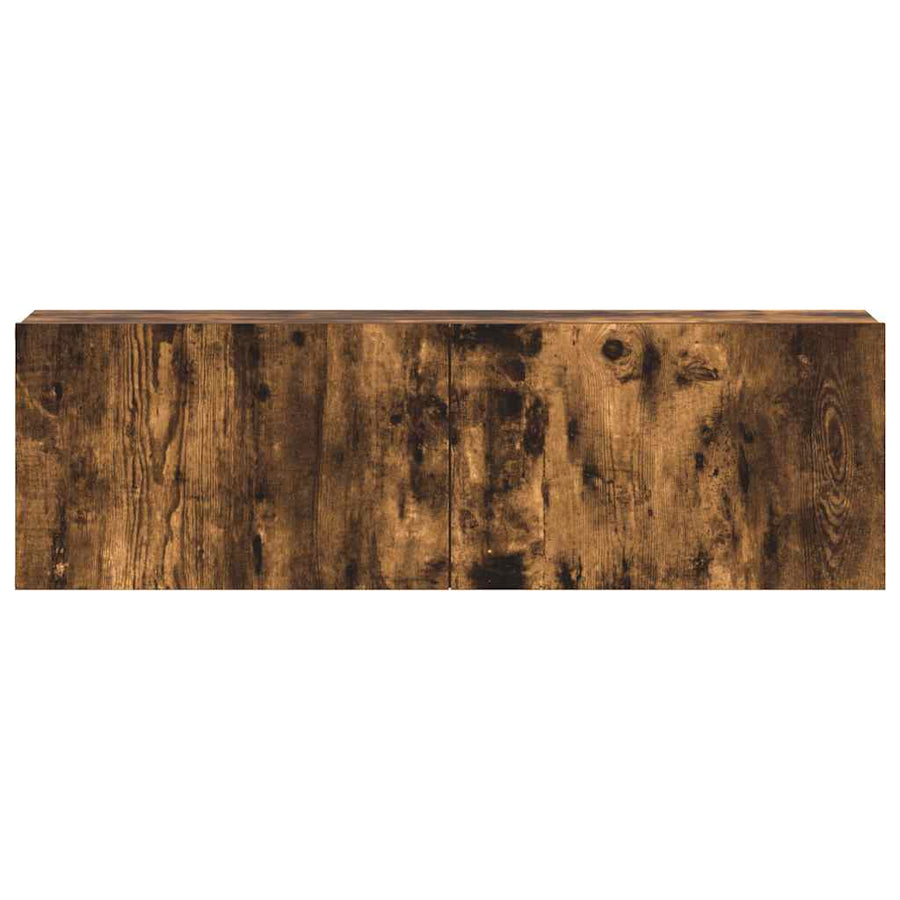 3-Delige Tv-Meubelset Bewerkt Hout Kleurig 100 cm