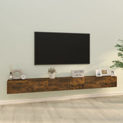 Tv-meubelset 3-delig bewerkt hout 100 cm