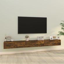 3-Delige Tv-Meubelset Bewerkt Hout Kleurig 100 cm