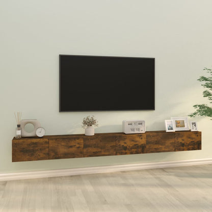 3-Delige Tv-Meubelset Bewerkt Hout Kleurig 100 cm