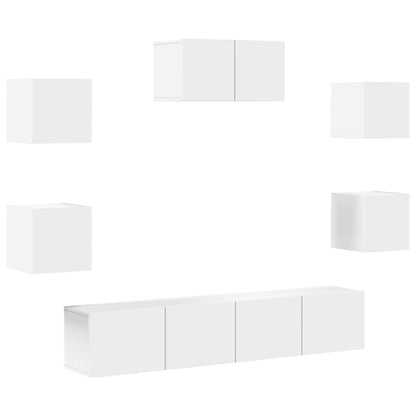 -Delige Tv-Meubelset Bewerkt Hout 60 x 30 x 30 cm