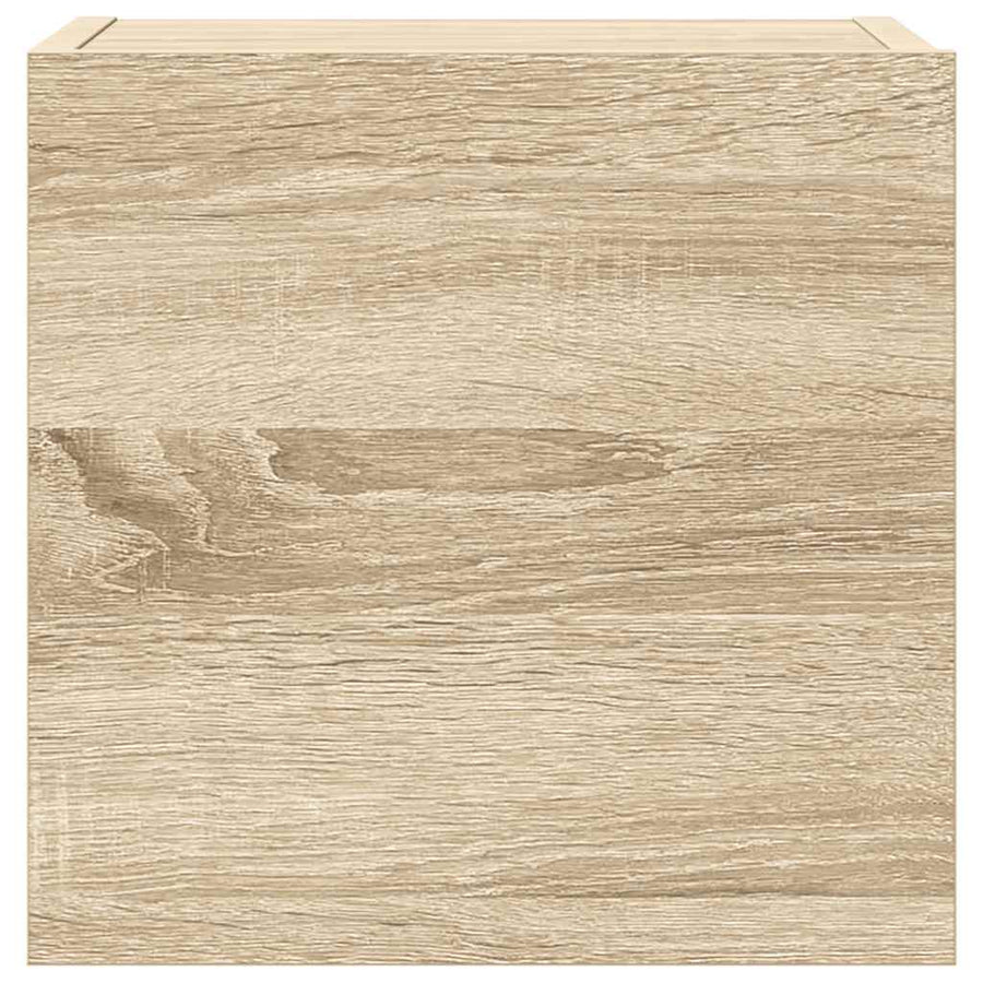 7-Delige Tv-Meubelset Bewerkt Hout Kleurig 60 x 30 x 30 cm Sonoma eiken