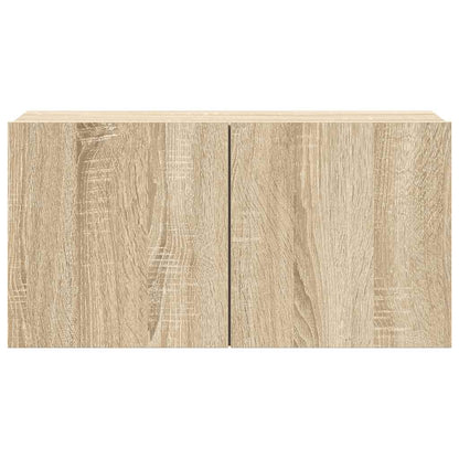 7-Delige Tv-Meubelset Bewerkt Hout Kleurig 60 x 30 x 30 cm Sonoma eiken