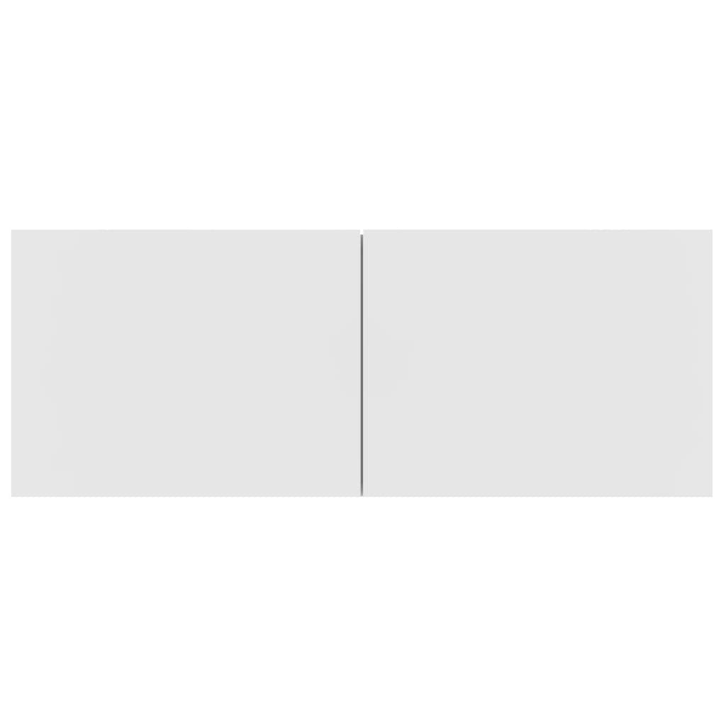 -Delige Tv-Meubelset Bewerkt Hout 80 x 30 x 30 cm Wit