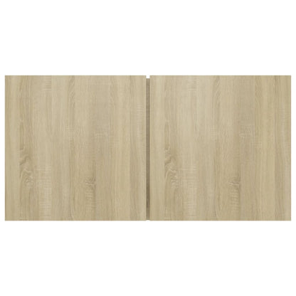 -Delige Tv-Meubelset Bewerkt Hout Kleurig 80 x 30 x 30 cm Sonoma eiken
