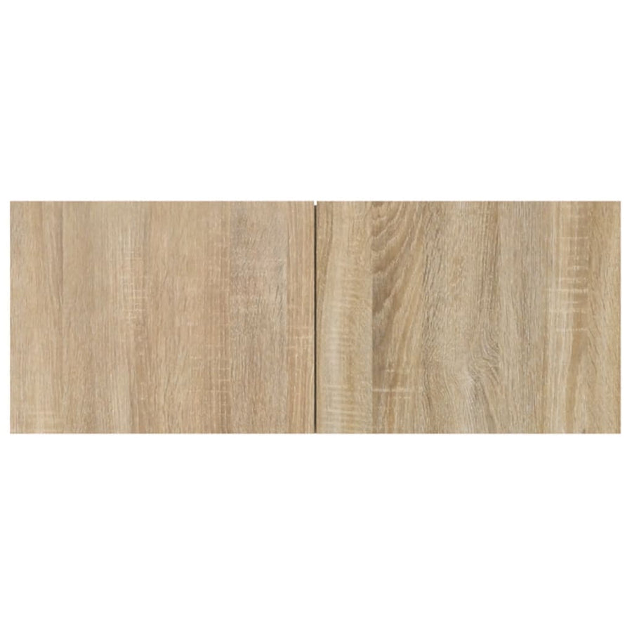 -Delige Tv-Meubelset Bewerkt Hout Kleurig 100 x 30 x 30 cm Sonoma eiken