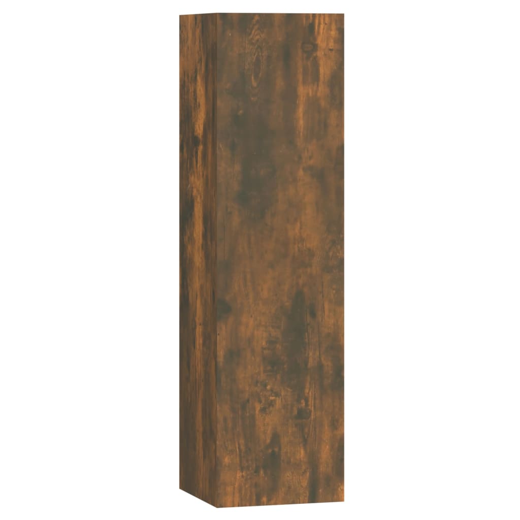 -Delige Tv-Meubelset Bewerkt Hout Kleurig 7 100 x 30 x 30 cm Gerookt eiken