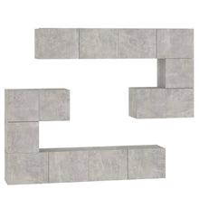 Tv-Wandmeubel Bewerkt Hout 80 x 30 x 30 cm Betongrijs