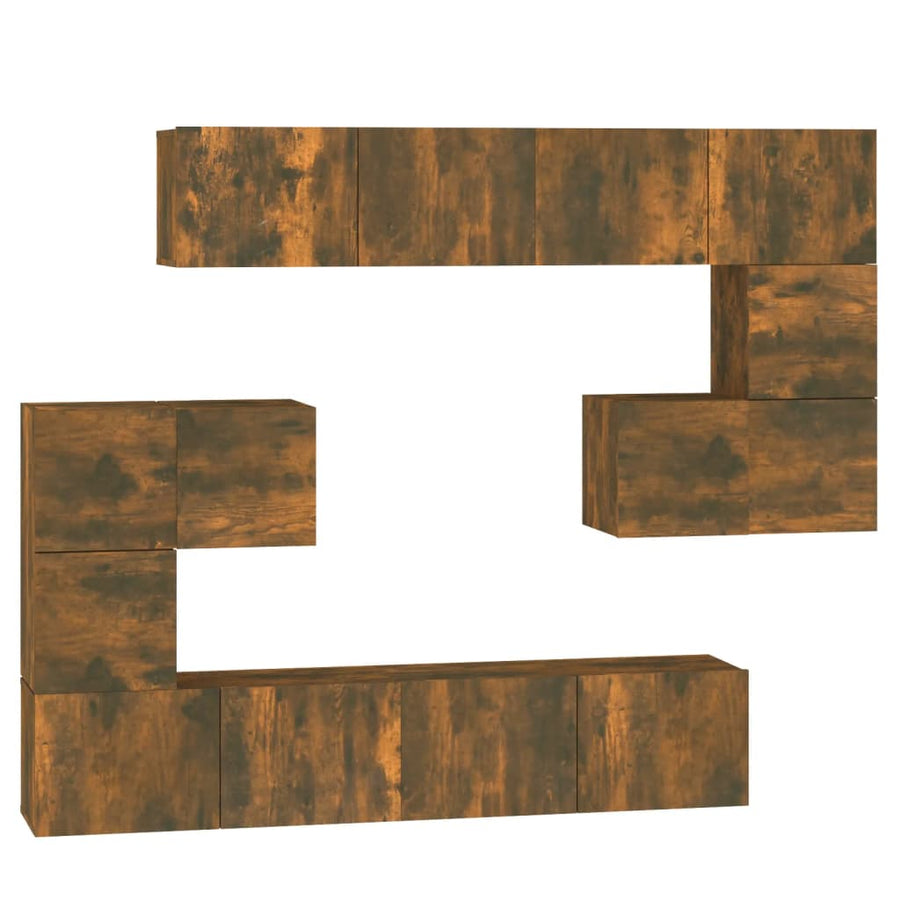 Tv-Wandmeubel Bewerkt Hout Kleurig 80 cm