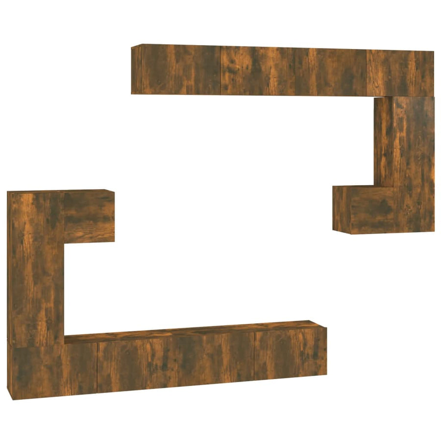 Tv-Wandmeubel Bewerkt Hout Kleurig 100 cm
