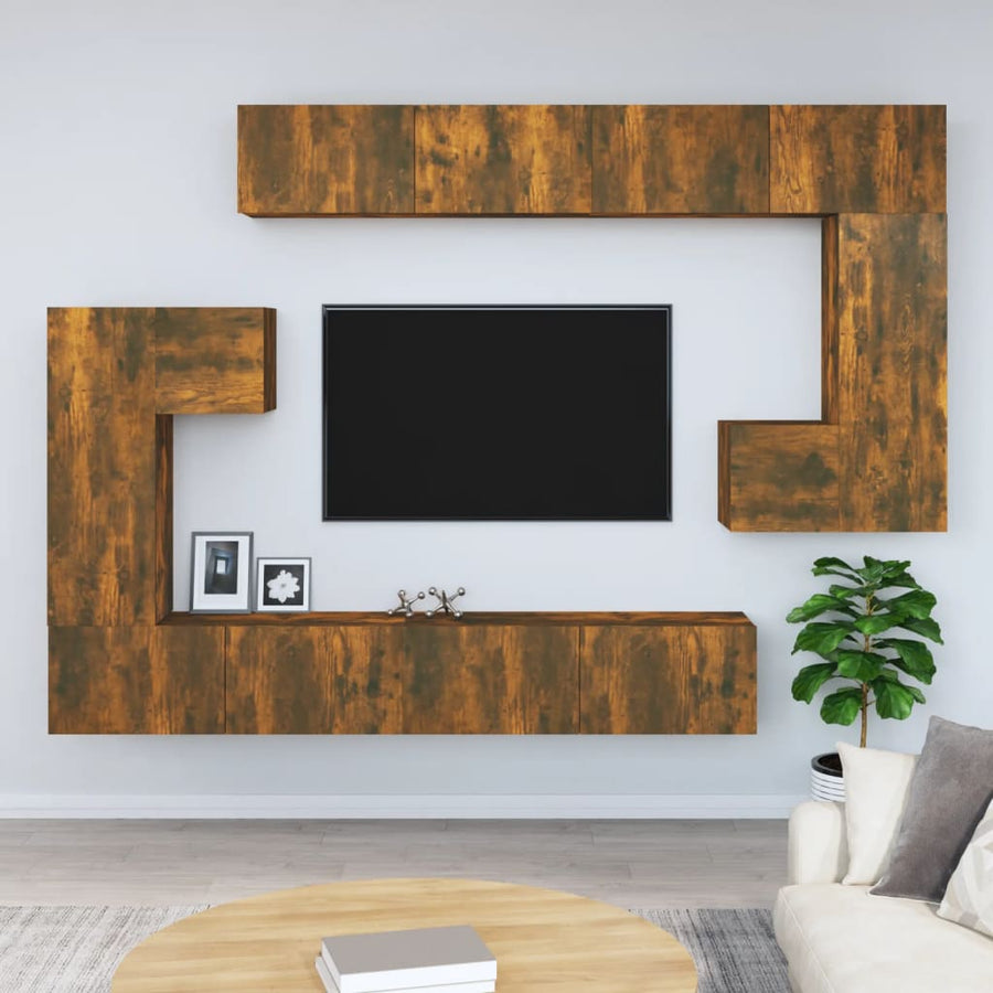 Tv-Wandmeubel Bewerkt Hout Kleurig 100 cm