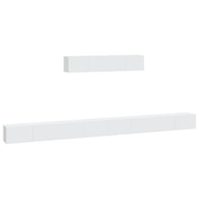 -Delige Tv-Meubelset Bewerkt Hout 100 x 30 x 30 cm Wit