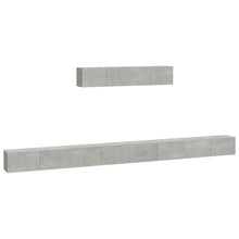 -Delige Tv-Meubelset Bewerkt Hout 100 x 30 x 30 cm Betongrijs