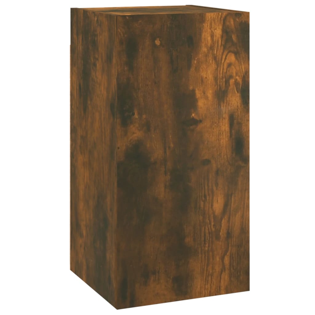 -Delige Tv-Meubelset Bewerkt Hout Kleurig 80 x 30 x 30 cm Gerookt eiken