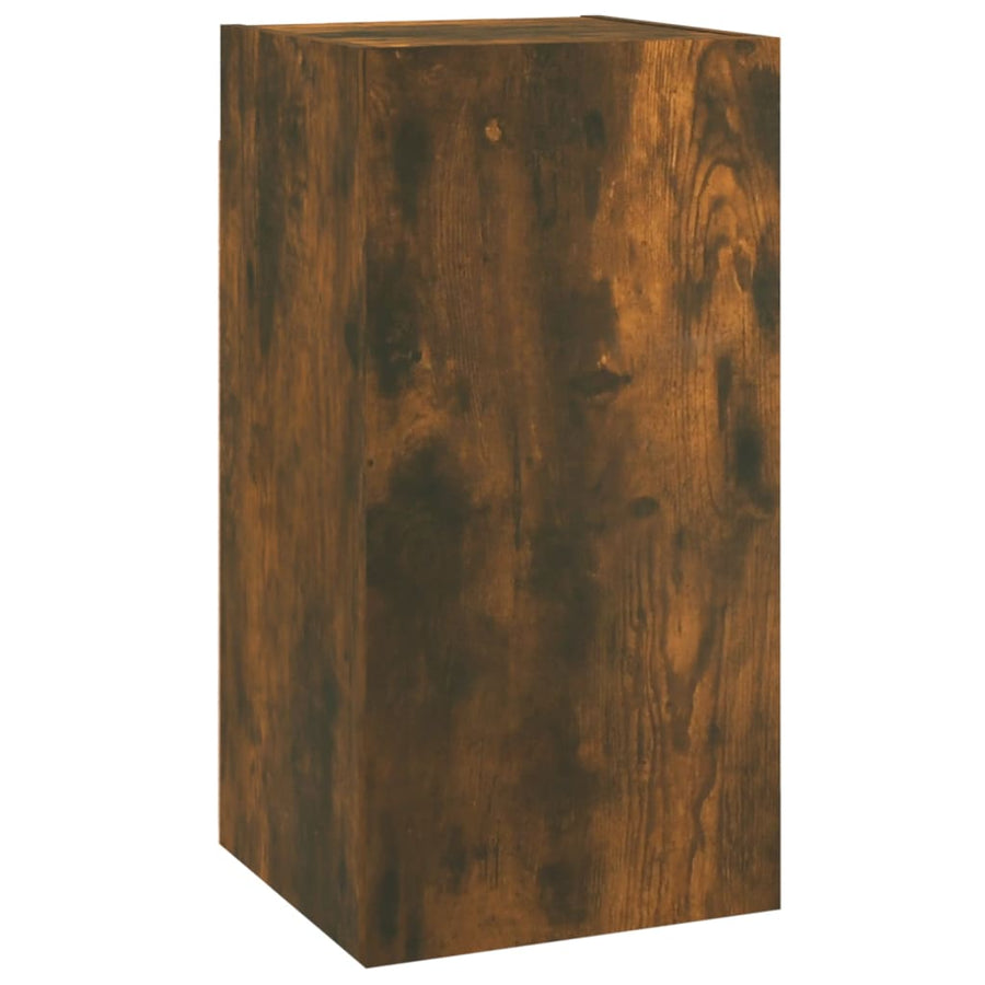 -Delige Tv-Meubelset Bewerkt Hout Kleurig 80 x 30 x 30 cm Gerookt eiken