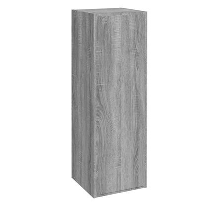 -Delige Tv-Meubelset Bewerkt Hout Eikenkleurig 80 x 30 x 30 cm Grijs sonoma