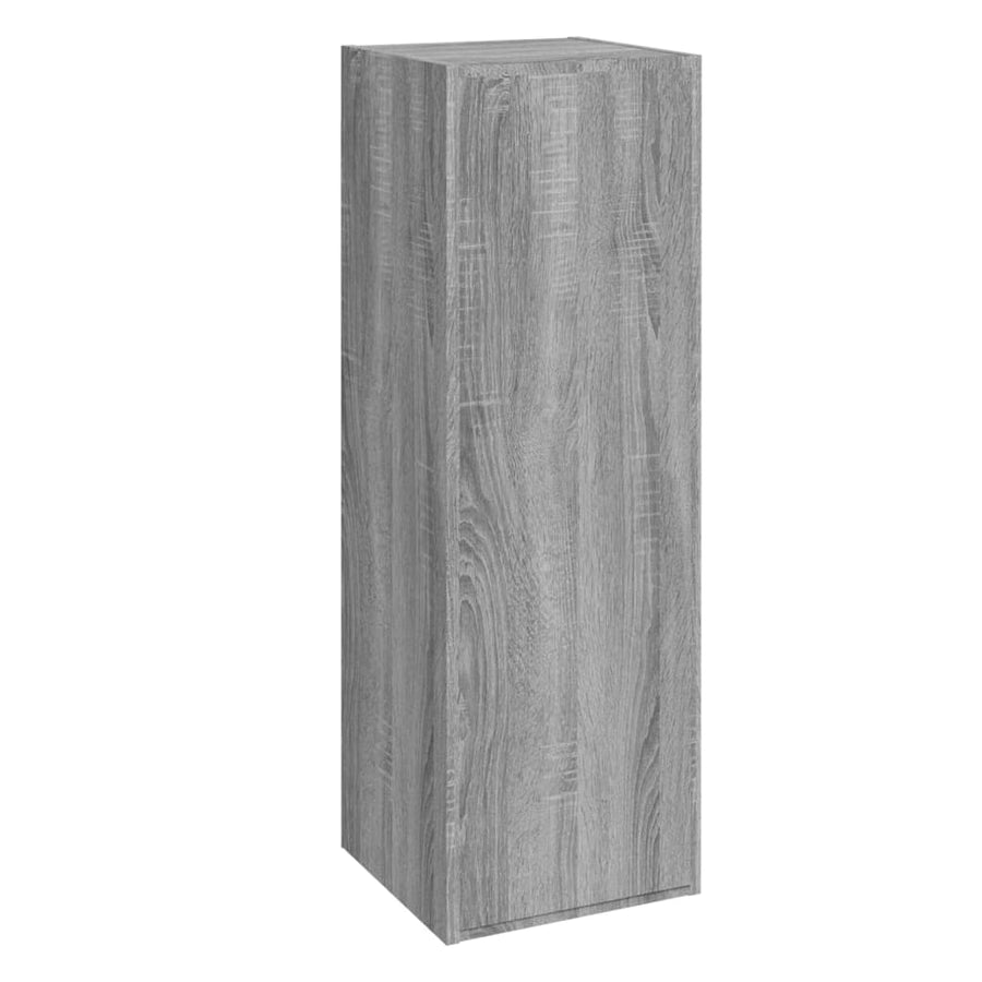 -Delige Tv-Meubelset Bewerkt Hout Eikenkleurig 100 x 30 x 30 cm Grijs sonoma