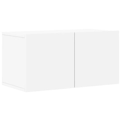 4-Delige Tv-Meubelset Bewerkt Hout 60/80 cm