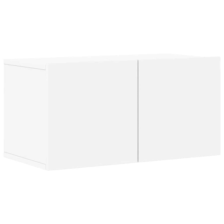 4-Delige Tv-Meubelset Bewerkt Hout 60/80 cm