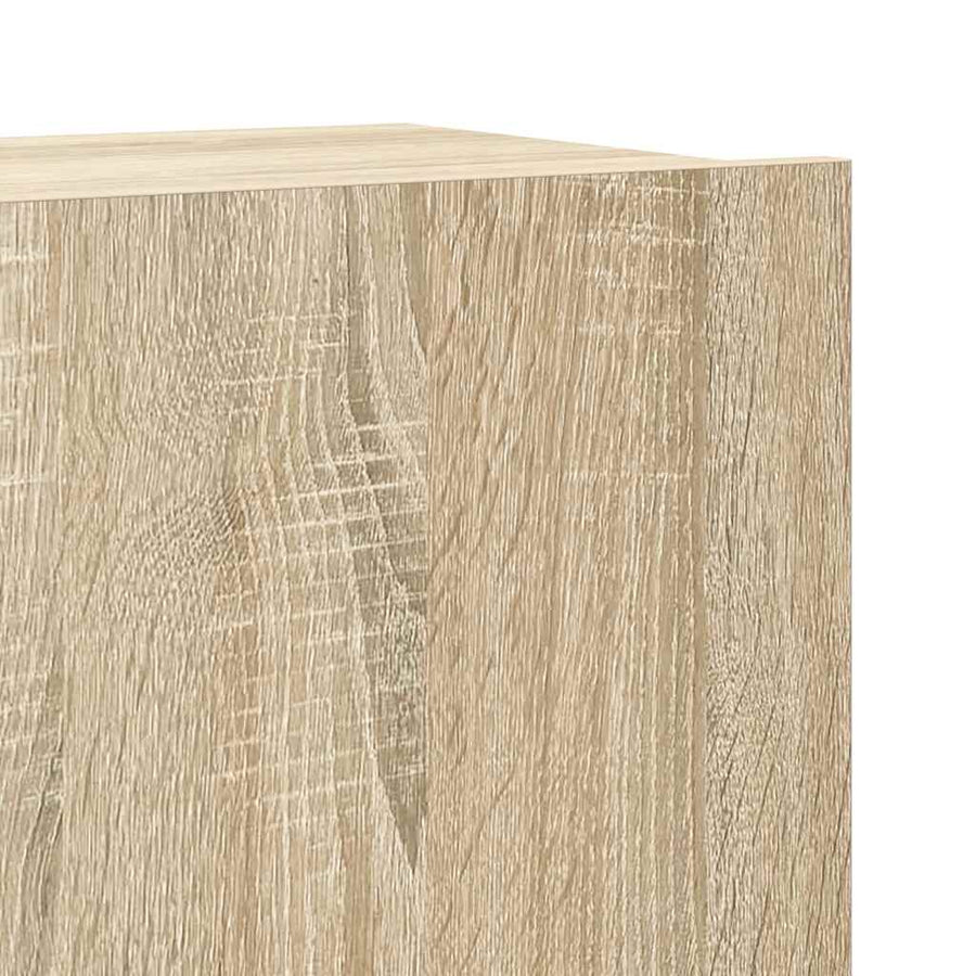 4-Delige Tv-Meubelset Bewerkt Hout Kleurig 60/80 cm Sonoma eiken