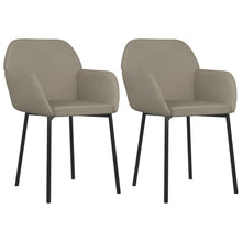 Eetkamerstoelen Fluweel Lichtgrijs